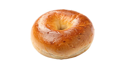 fresh bagel isolated on transparent background