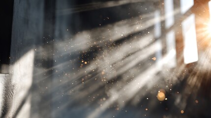 Sunlight dust motes