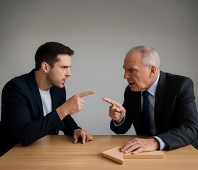 Intergenerational Business Leadership Argument Over Economy Direction
