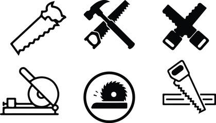 set of tools icons