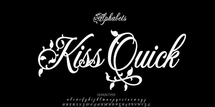 Best Alphabet Madison Street Calligraphy Signature Font lettering handwritten