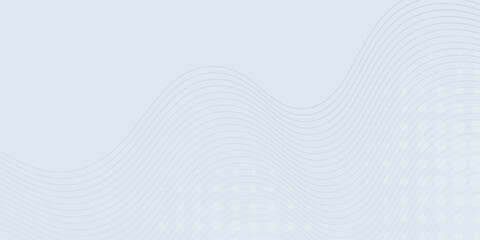 Abstract wave lines on white background whit doted. smooth