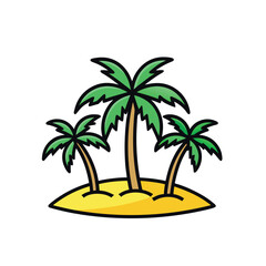 palm trees on the beach