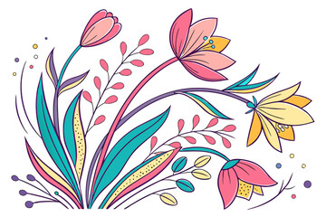 floral background with flowers