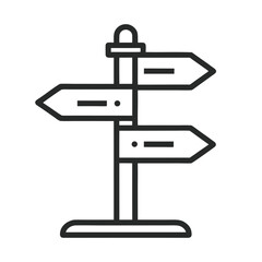 direction signs vector illustration