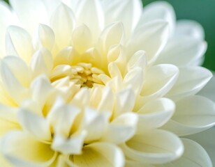 Obraz premium Close-up of a delicate white dahlia