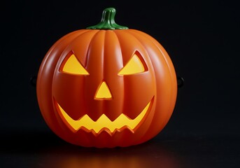 Obraz premium Illuminated halloween pumpkin