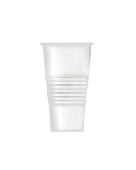 plastic cup on white background production factory picture