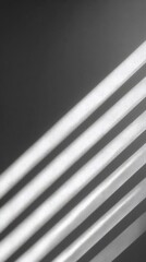 Abstract Sunlight Stripes and Shadows on Textured White Wall Background