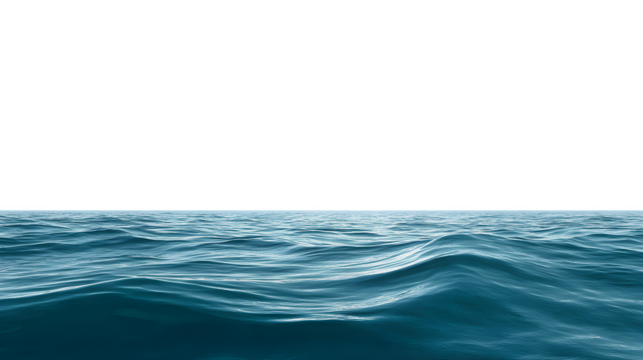 Ocean Waves, isolated on transparent background