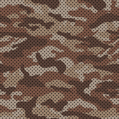 Brown Desert Camouflage seamless pattern camo texture