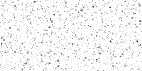 Naklejka premium Terrazzo grunge wall floor old texture concrete wall with stones. White terrazzo floor tile on cement surface. Terrazzo flooring seamless slab texture. 