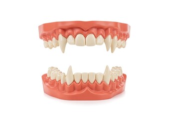 Obraz premium Vampire teeth jaw model
