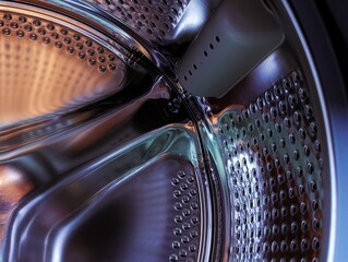 Inside the washing machine drum