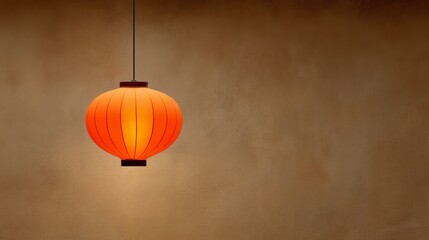 Obraz premium An elegant crimson light fixture artfully suspended from an interior overhead surface providing essential illumination and enhancing the room s overall aesthetic and ambiance.