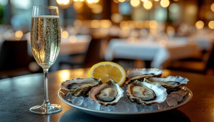 champagne glasses on the table