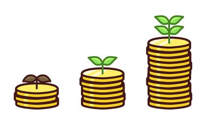 資産運用　資産形成　イメージイラスト