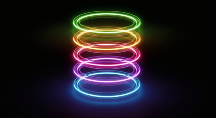 Futuristic Neon Rings