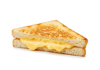 Fototapeta premium Grilled cheese sandwich isolated on white background classic comfort food