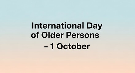 International day of older persons celebrated on 1 october every year