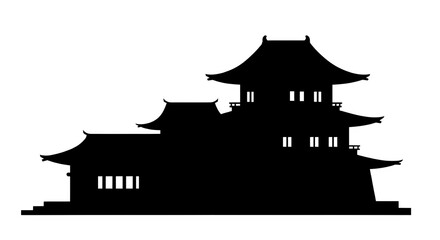 Japanese Pavilion Silhouette