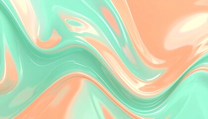 Soft Pastel Gradient Waves Background.