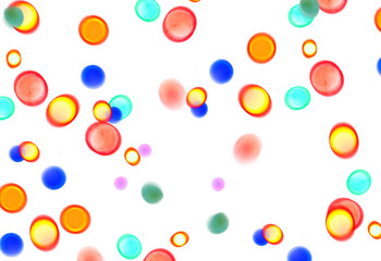 Transparent glowing bokeh christmas flares effect