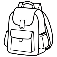 backpack vector illustration on white background (1).eps