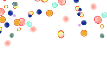 Transparent glowing bokeh christmas flares effect
