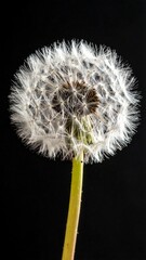 Close-up of a dandelion seed head (1)