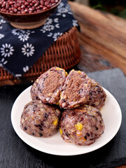 Shandong Eight Treasures Sticky Rice Buns with Red Beans Chinese Specialty Food
