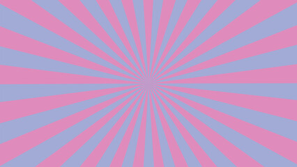 Obraz premium Retro style sunburst background with vibrant pink and periwinkle rays radiating outward creating a dynamic and eye catching design for graphic projects posters and digital media