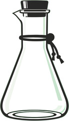 Glass Flask with Stopper