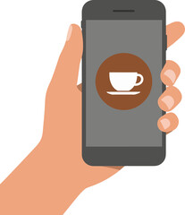 Steaming Coffee Cup Icon