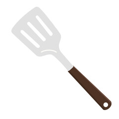 Hand draw transparent spatula PNG vector