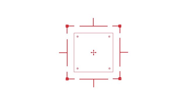 Red crosshair reticle target graphic interface element abstract design digital ui element aiming scope focus point precision targeting system crosshairs overlay graphic