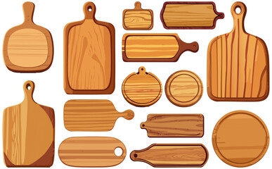 木製看板ベクターイラストセット