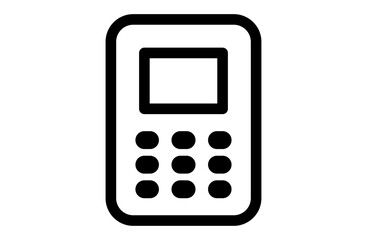 POS端末のシンプルなベクターアイコン