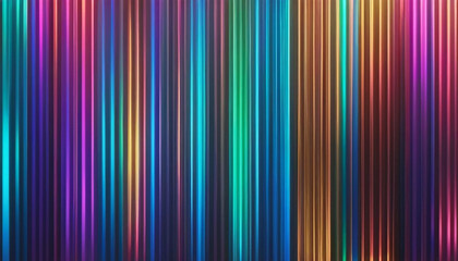 Abstract vertical stripes of vibrant neon colors creating a futuristic and energetic background