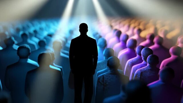 Unique identity focus: self-expression, strong belief, personal stance, social gap, distinct presence, brave outlook, inner courage, one direction, solitary mind, original view, contrasting self,