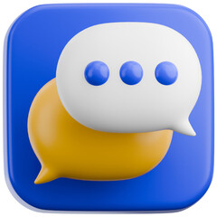 3D Message Icon