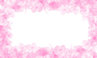 pink flower frame