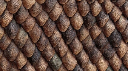 Elongated Armadillo Shell Scales in a Seamless Textured Pattern
