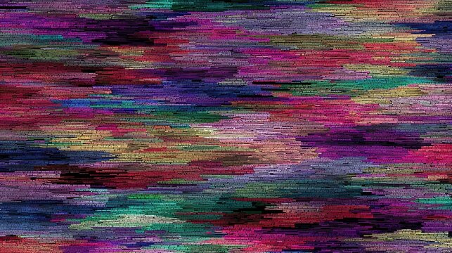 Colorful abstract glitch noise background, seamless digital art texture - Powered by Adobe