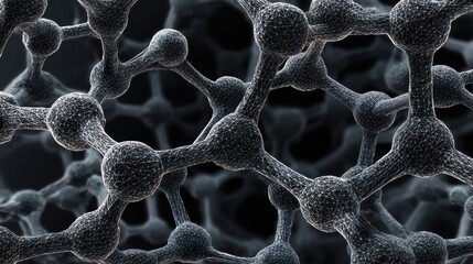 Intricate Microscopic Carbon Nanotube Molecular Structure Seamless Background