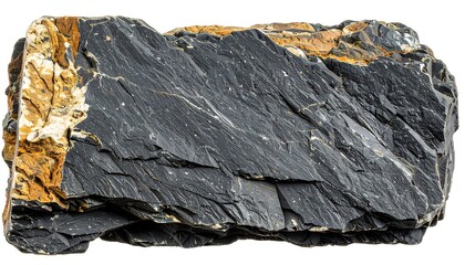 Close-up of a dark rock slab
