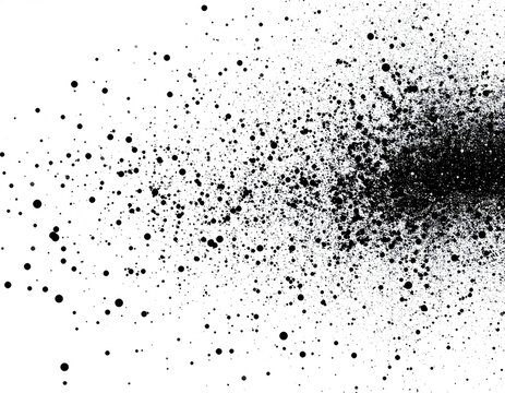 Abstract black splatter on white background (3)