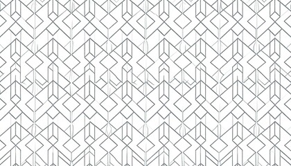 Abstract geometric pattern of repeating interlocking shapes