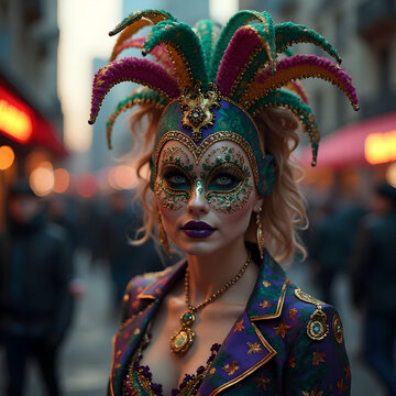 Realistic Marda Gras concept