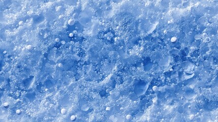 Obraz premium Seamless Blue Glacier Ice Texture with Compressed Air Bubbles